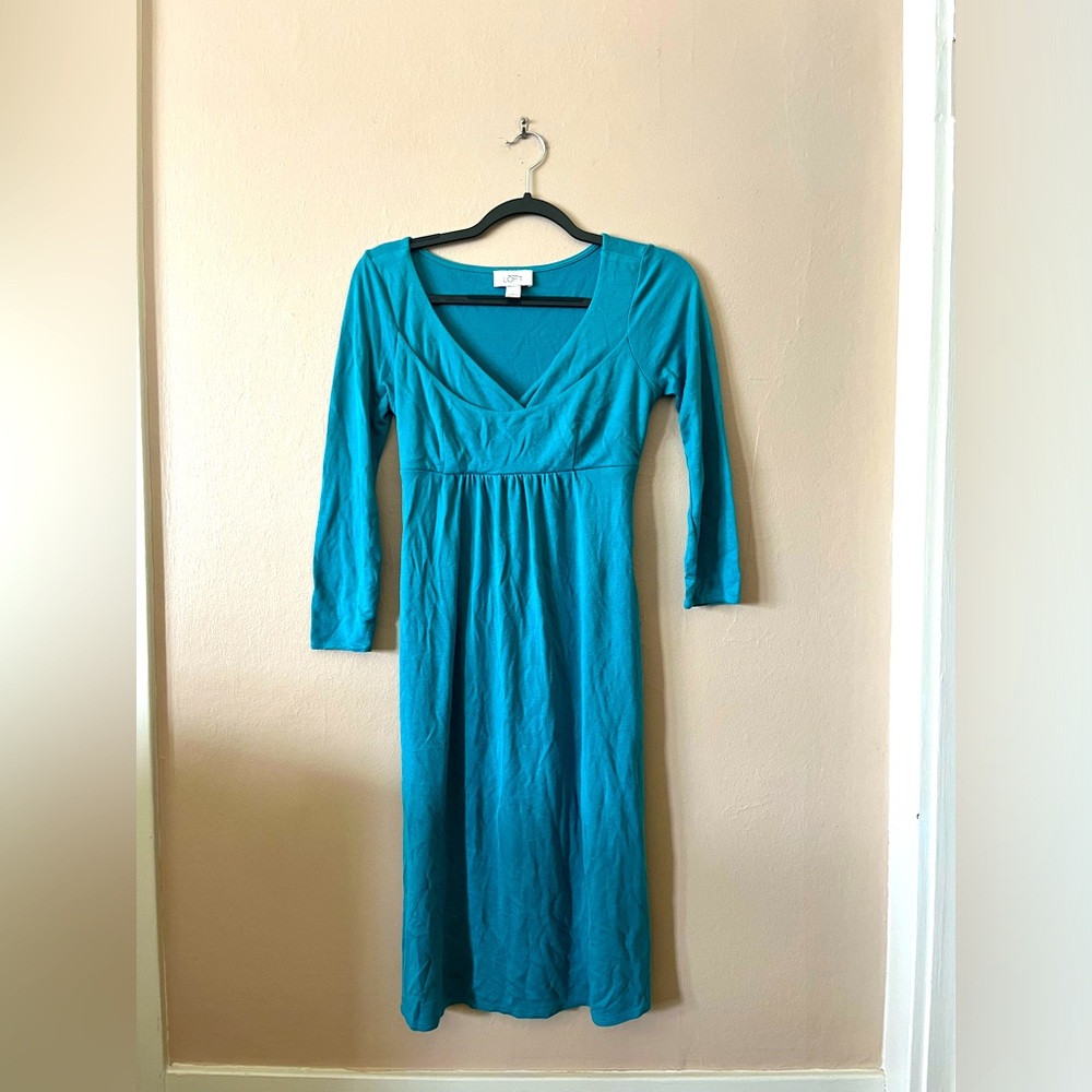 Loft Teal Midi Dress 4
